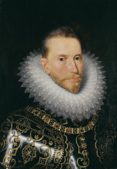 Portret van Albert VII, aartshertog van Oostenrijk (1559-1621) door Frans Pourbus the Younger